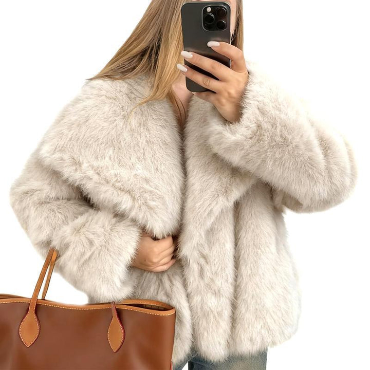 Laurence | Cropped Faux Fur Coat