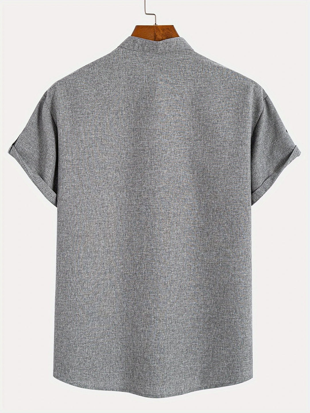 Caelum | Elegant Short-Sleeve Shirt with High Collar