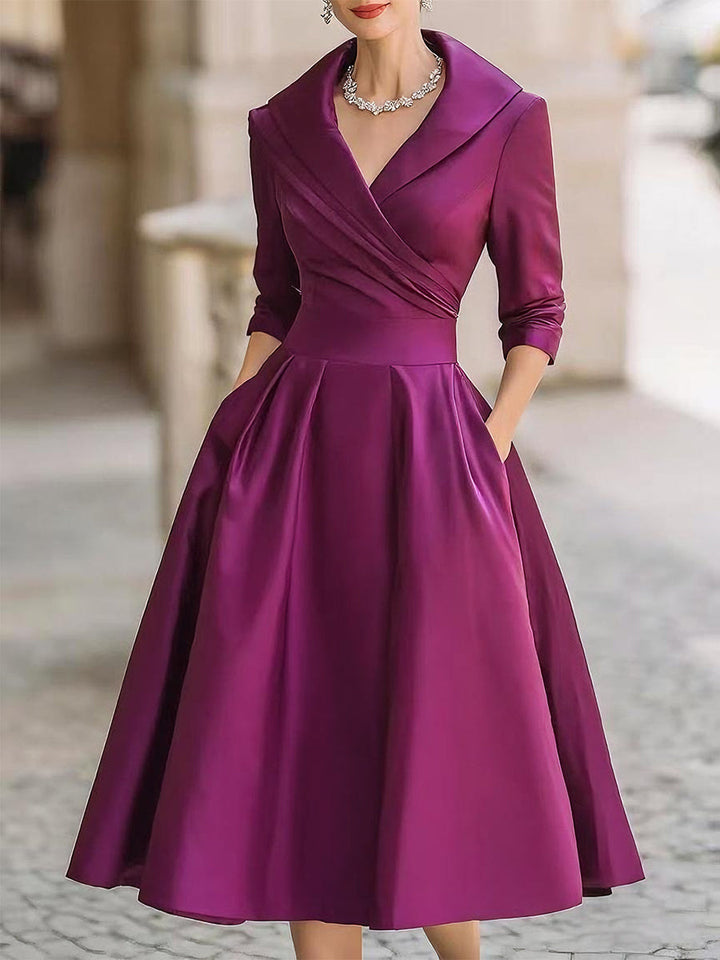 Ariella™ | Satin Midi Dress