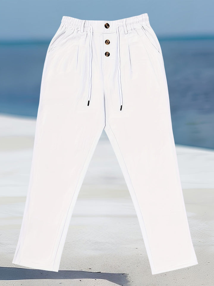 Aznar | Casual Linen Stretch Pants