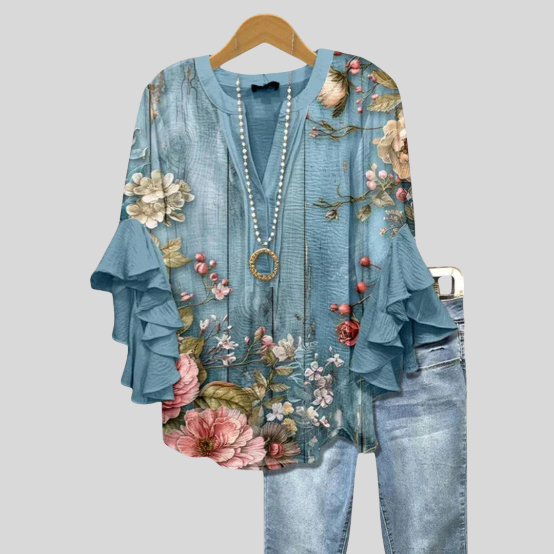Toinette | Elegant Printed Blouse