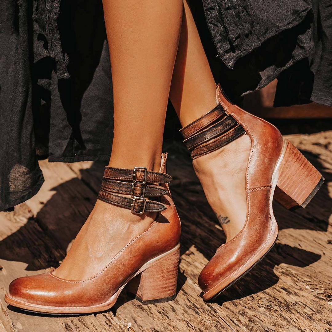 Camille | Comfort Leather Heels