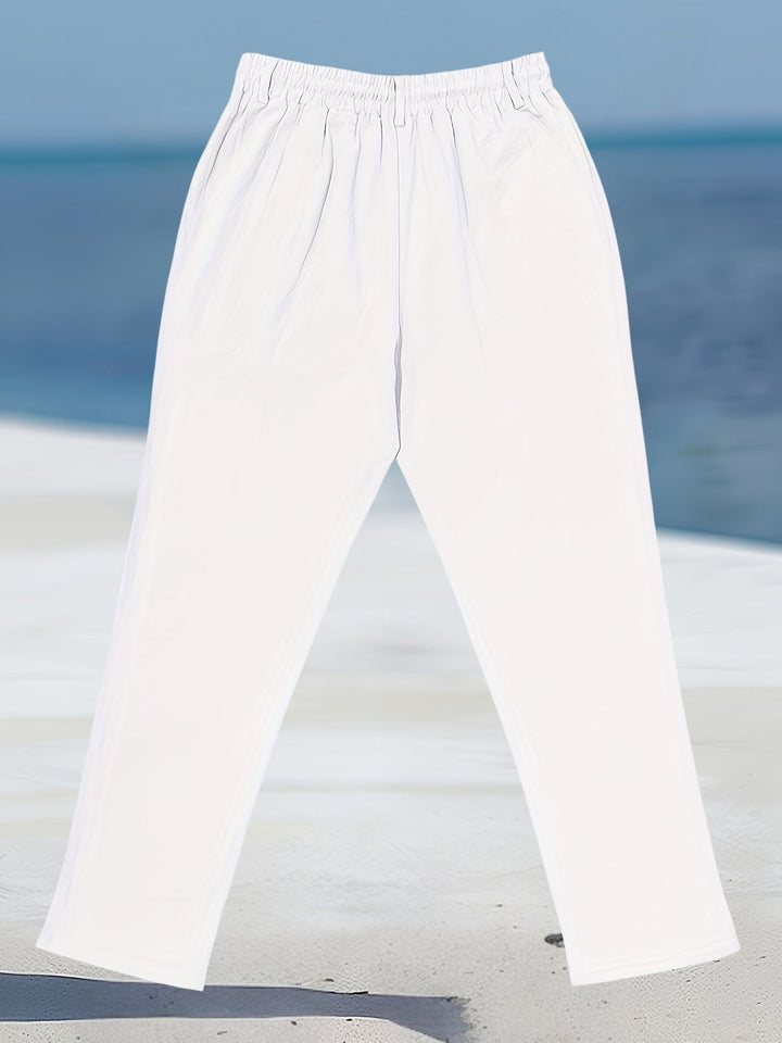 Aznar | Casual Linen Stretch Pants