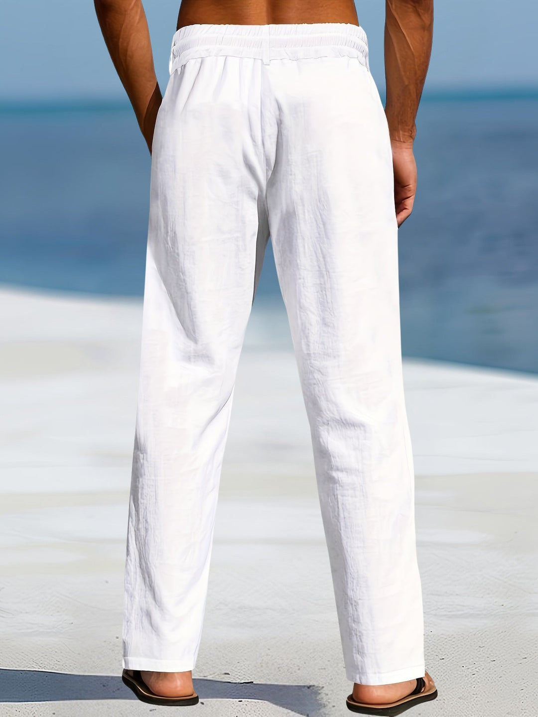 Aznar | Casual Linen Stretch Pants
