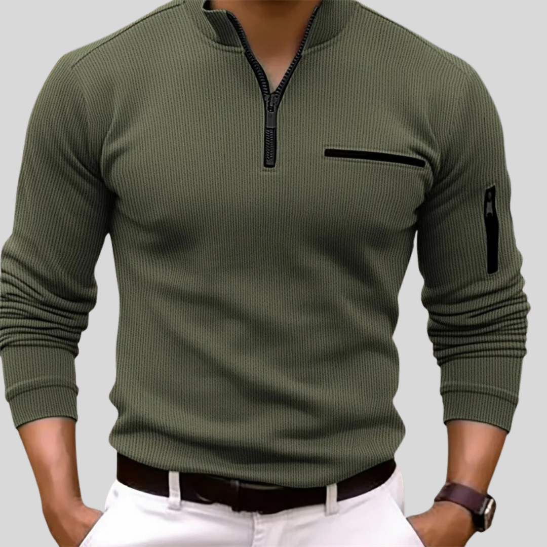 Xander | Casual Zip-Up Sweater