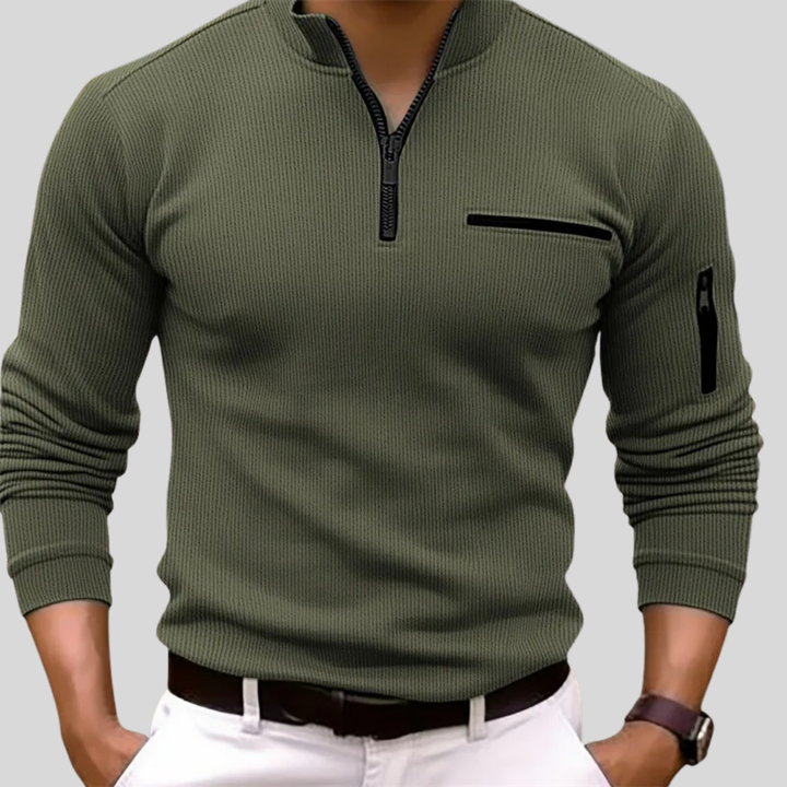 Xander | Casual Zip-Up Sweater