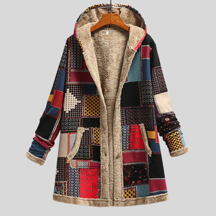 Giuliana | Fuzzy Patchwork Jacket