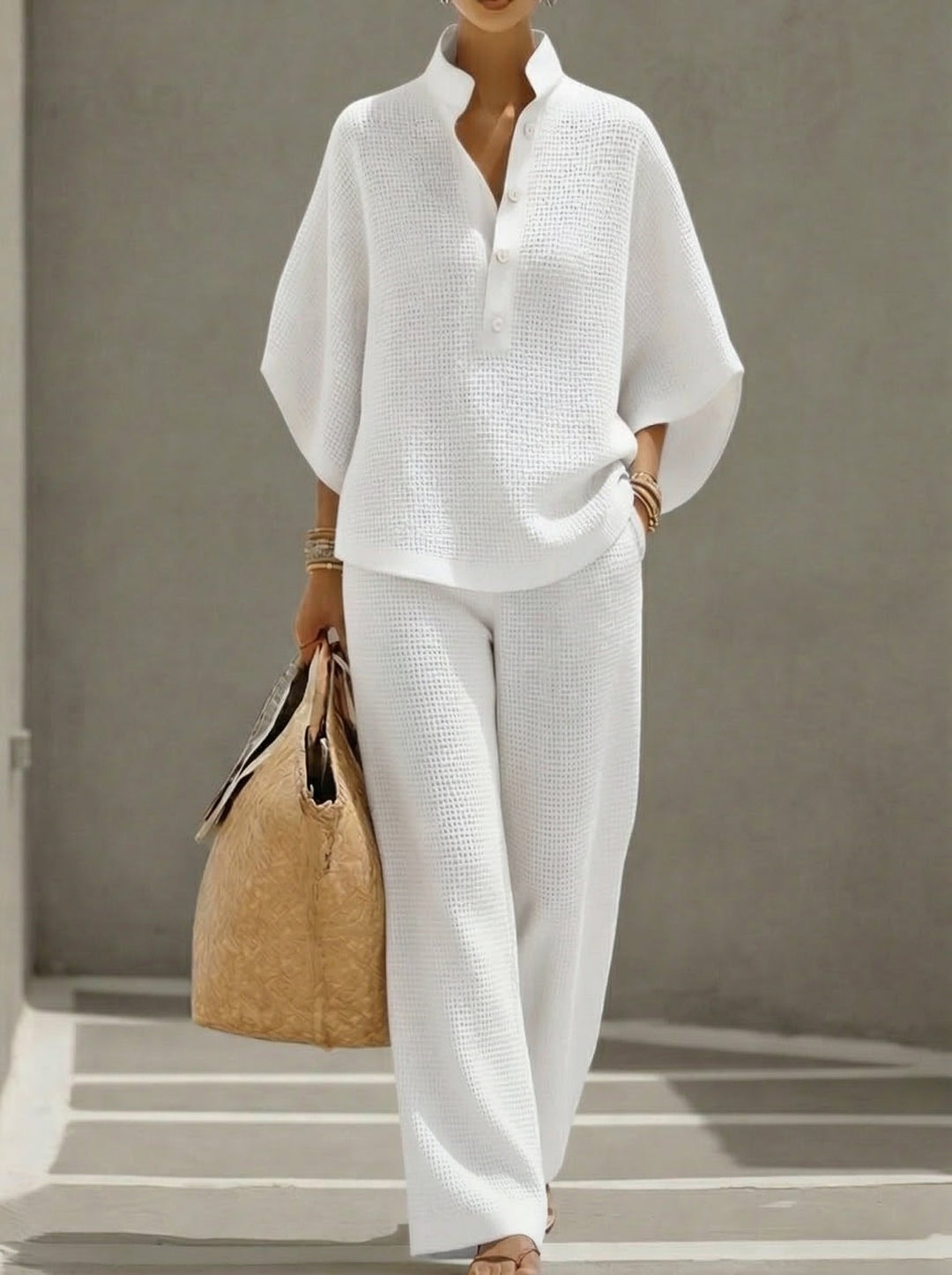 Jona | Waffle Two-Piece Set