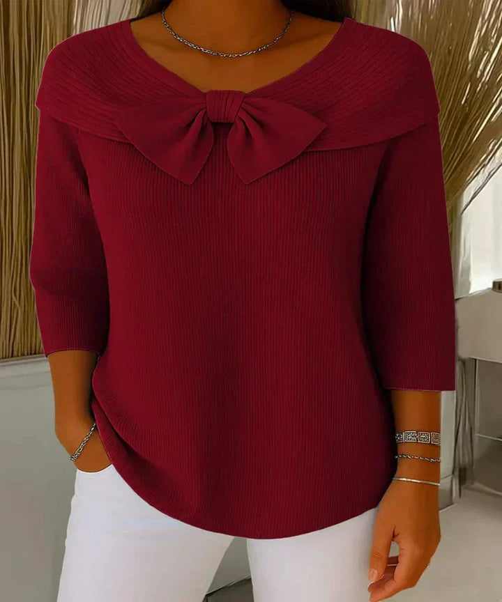 Mel | Elegant Bow-Detail Sweater