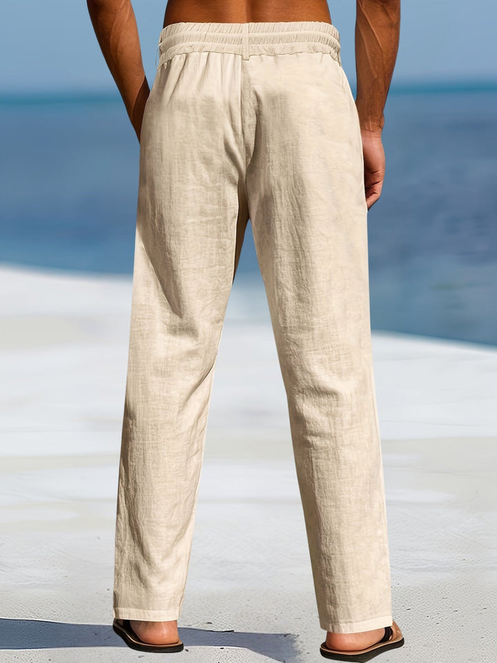 Aznar | Casual Linen Stretch Pants
