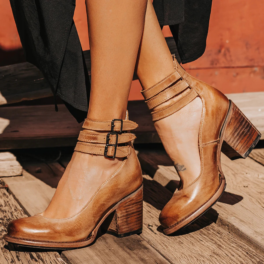 Camille | Comfort Leather Heels