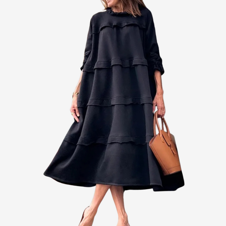 Lauren | Midi Ruffle Dress
