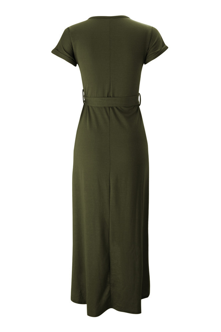 Maelis | Casual Tie-Waist Midi Dress