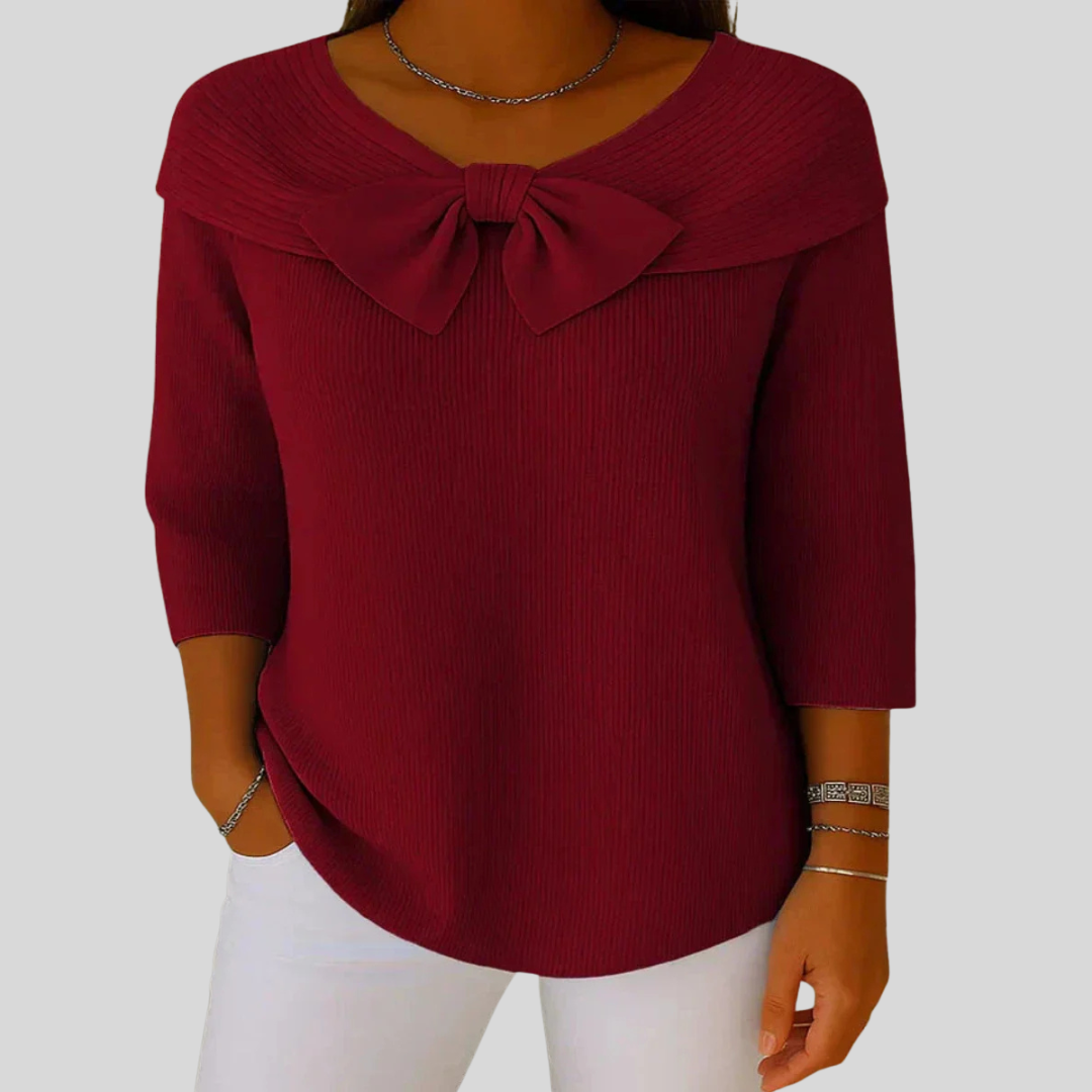 Mel | Elegant Bow-Detail Sweater