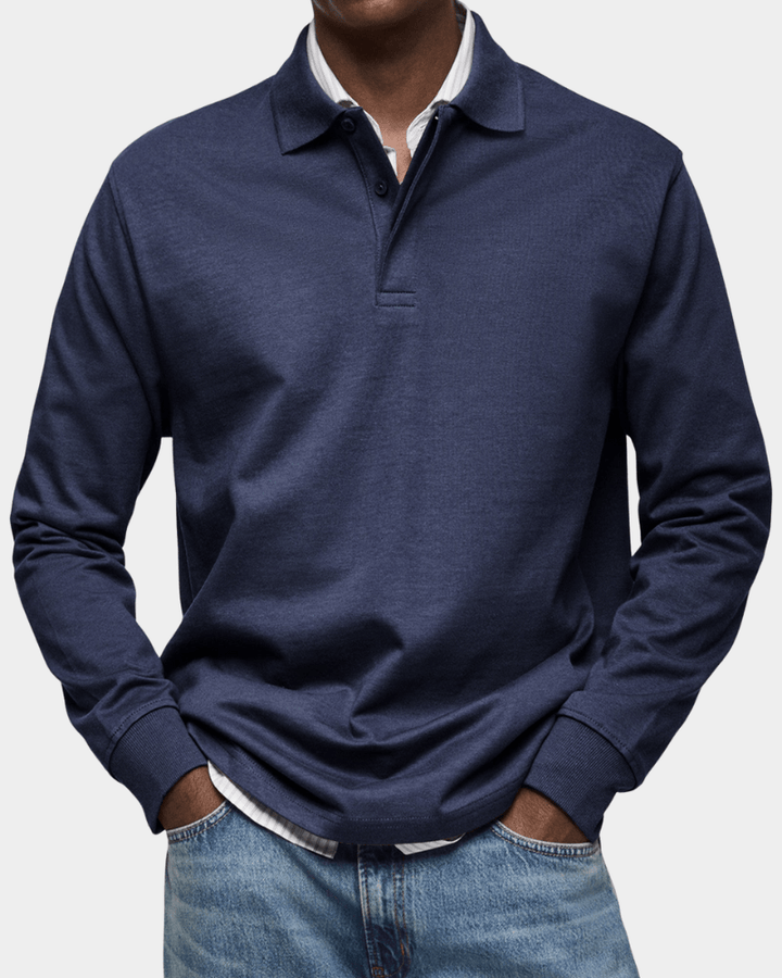 Ferran | Textured Knit Polo Shirt