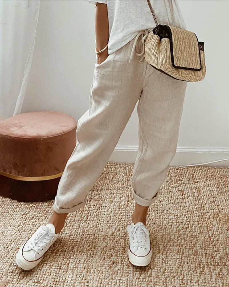 Leighton | Pantalon en Lin Respirant