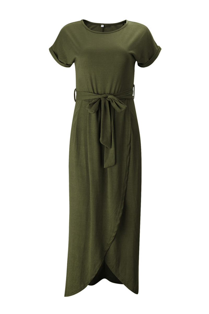 Maelis | Casual Tie-Waist Midi Dress