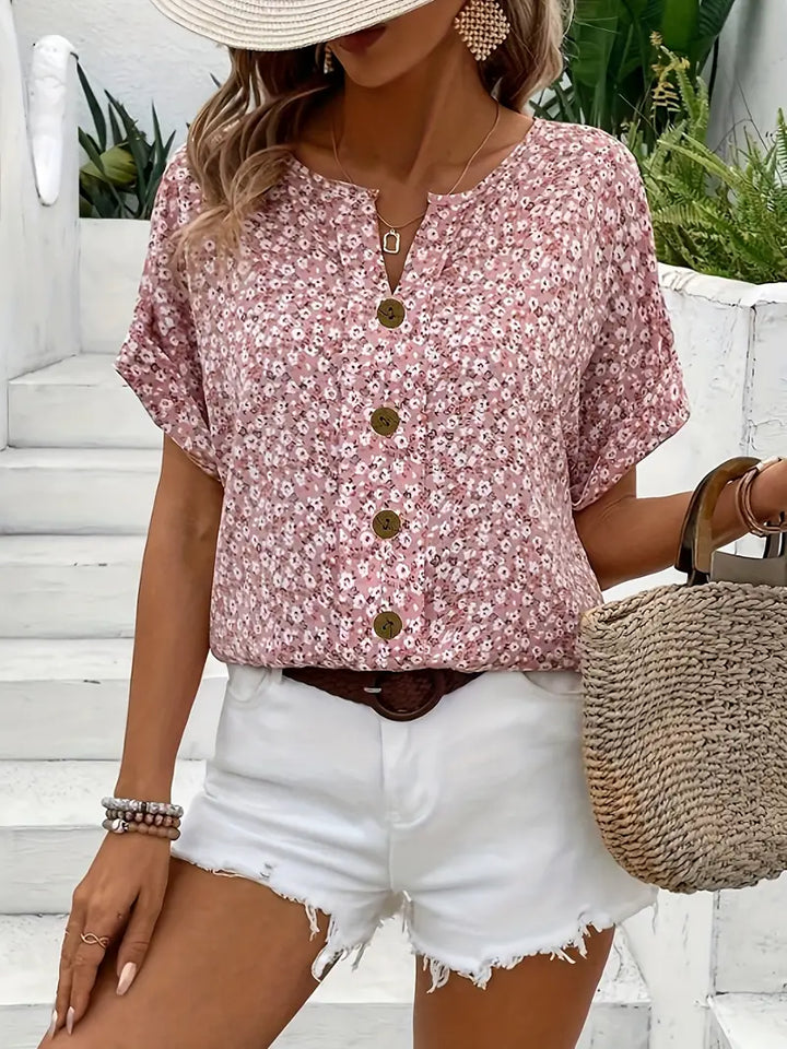 Verna | Floral Print Elegant Blouse