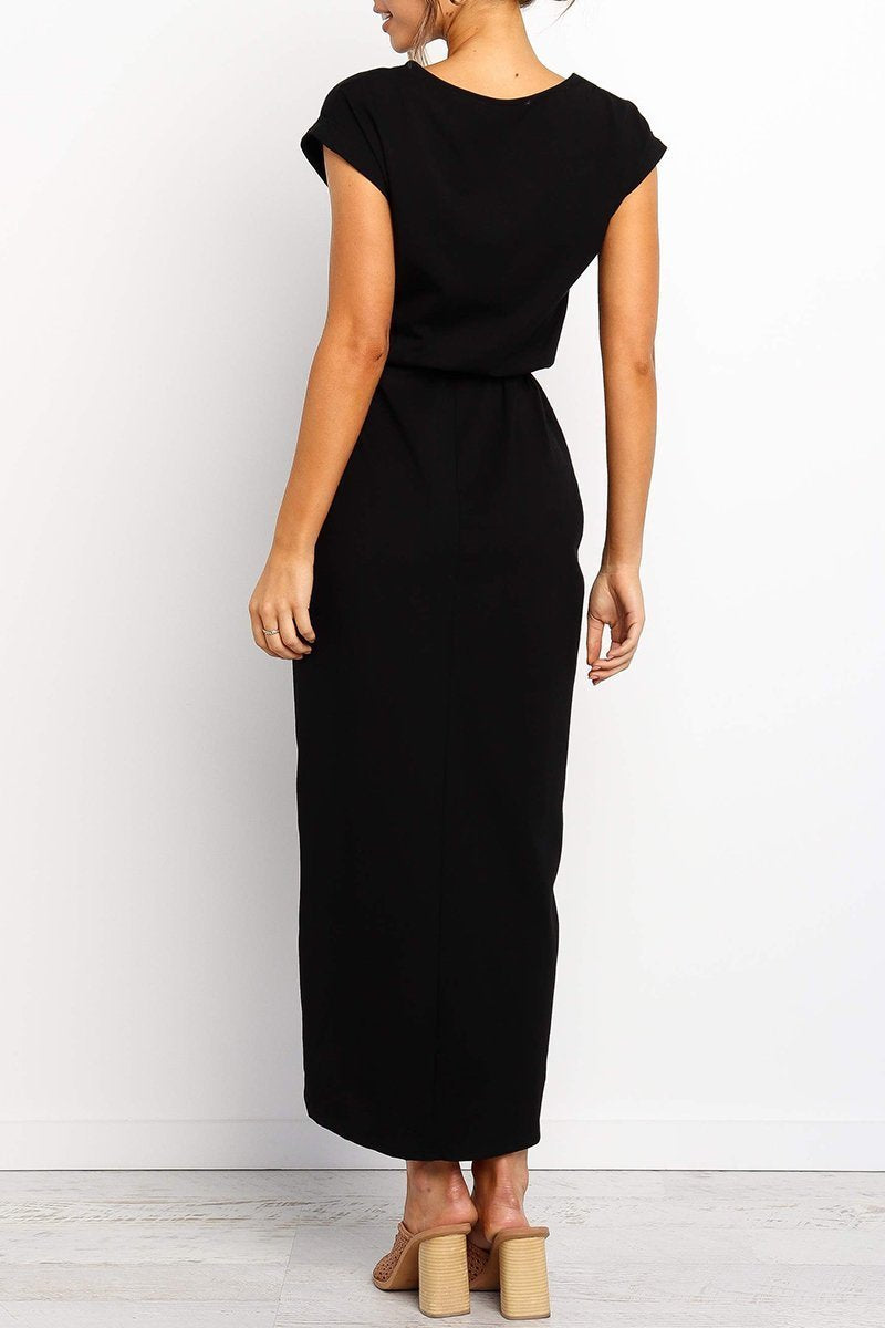 Maelis | Casual Tie-Waist Midi Dress