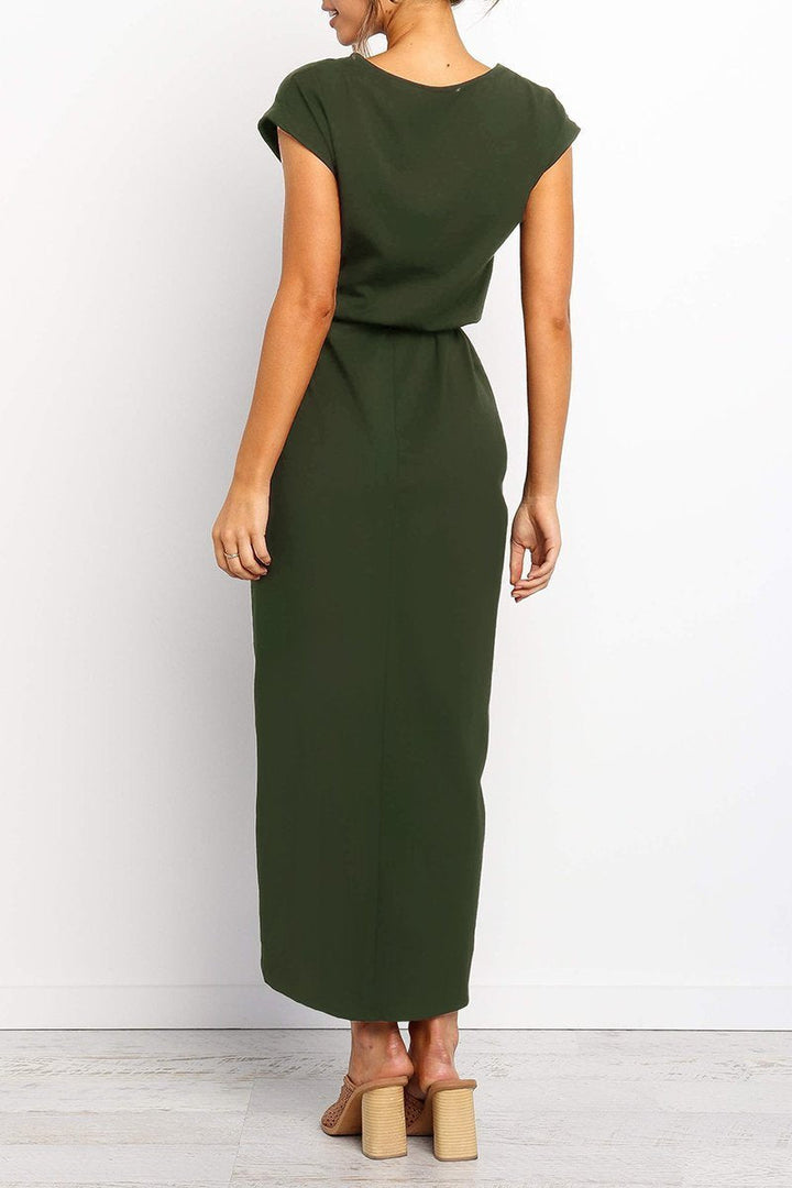Maelis | Casual Tie-Waist Midi Dress