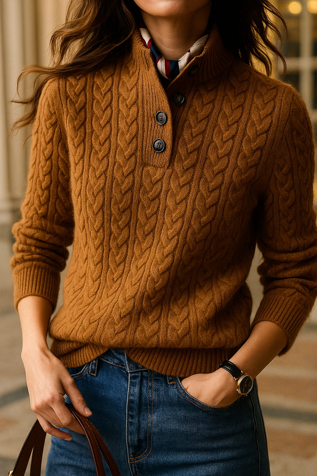 Jireh | Timeless Cable Knit Sweater
