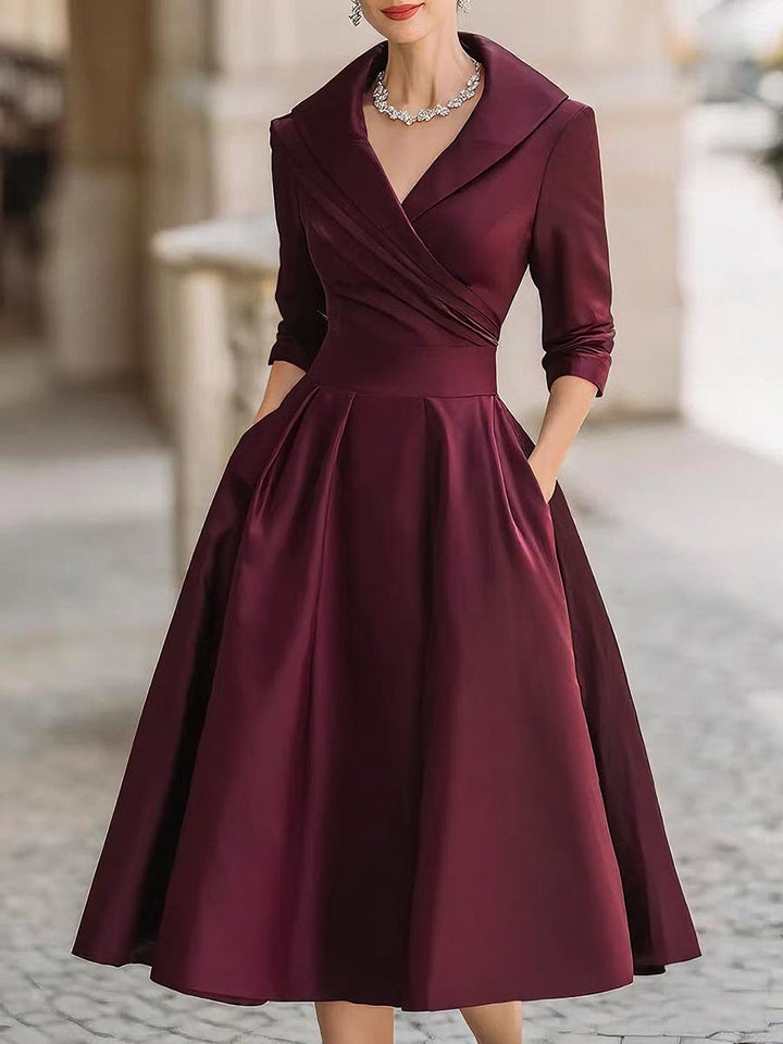 Ariella™ | Satin Midi Dress
