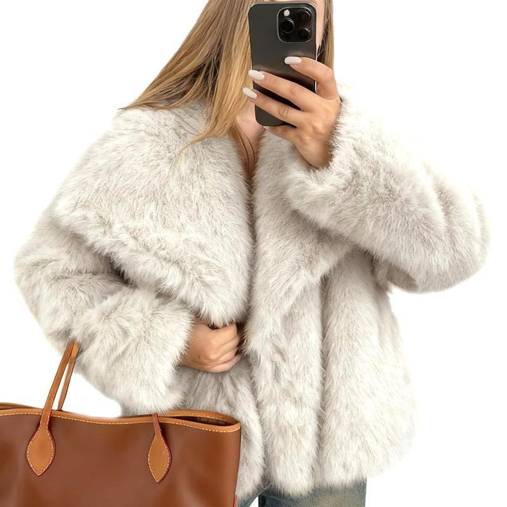 Laurence | Cropped Faux Fur Coat