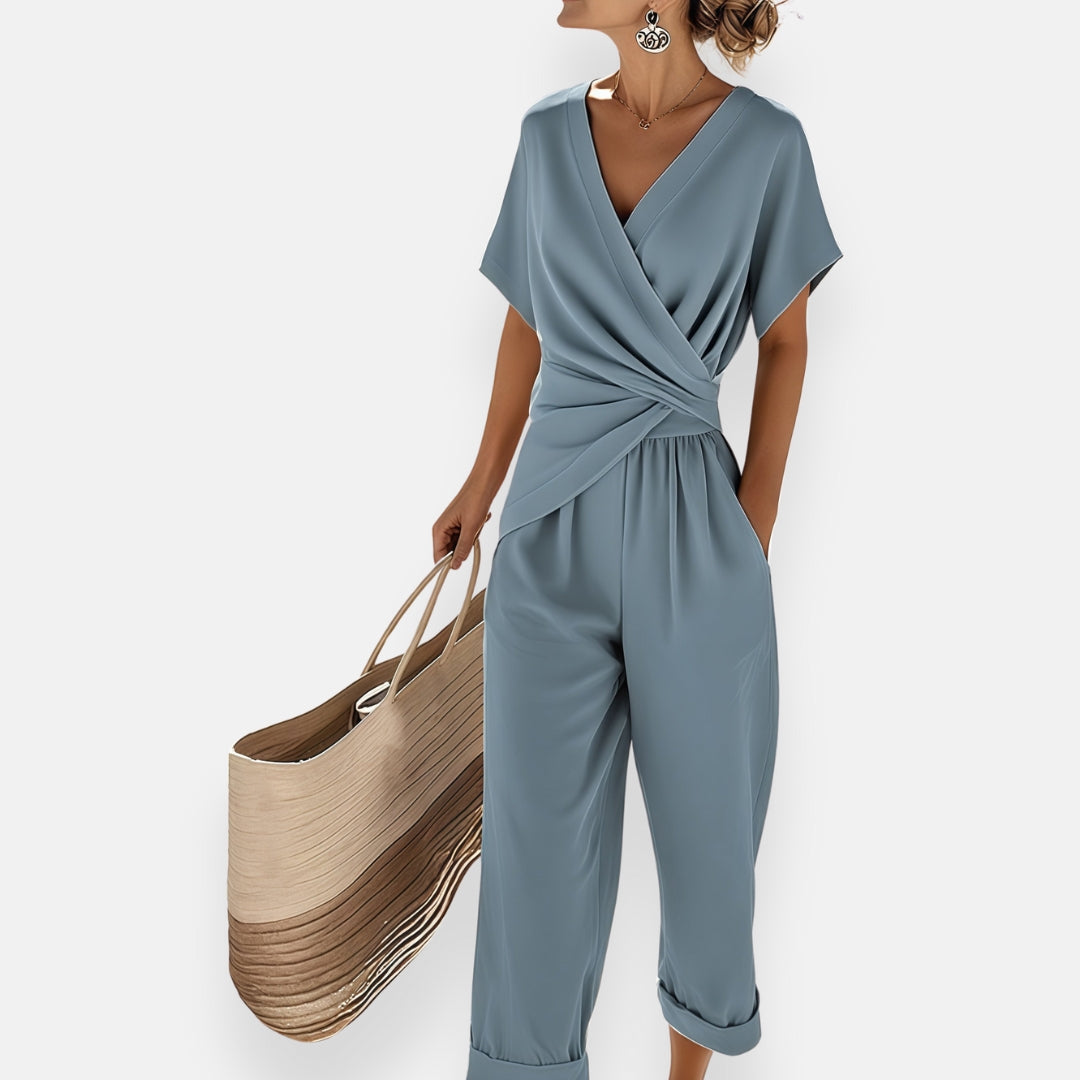Lyra | Draped Bow Two-Piece Set
