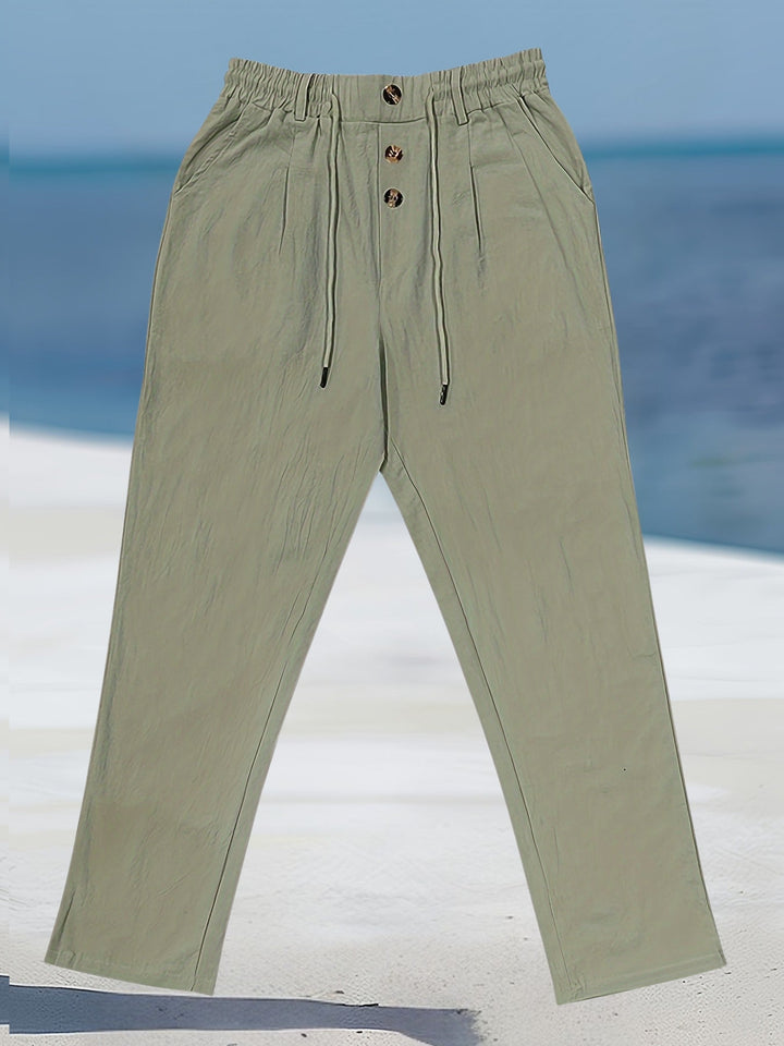 Aznar | Casual Linen Stretch Pants