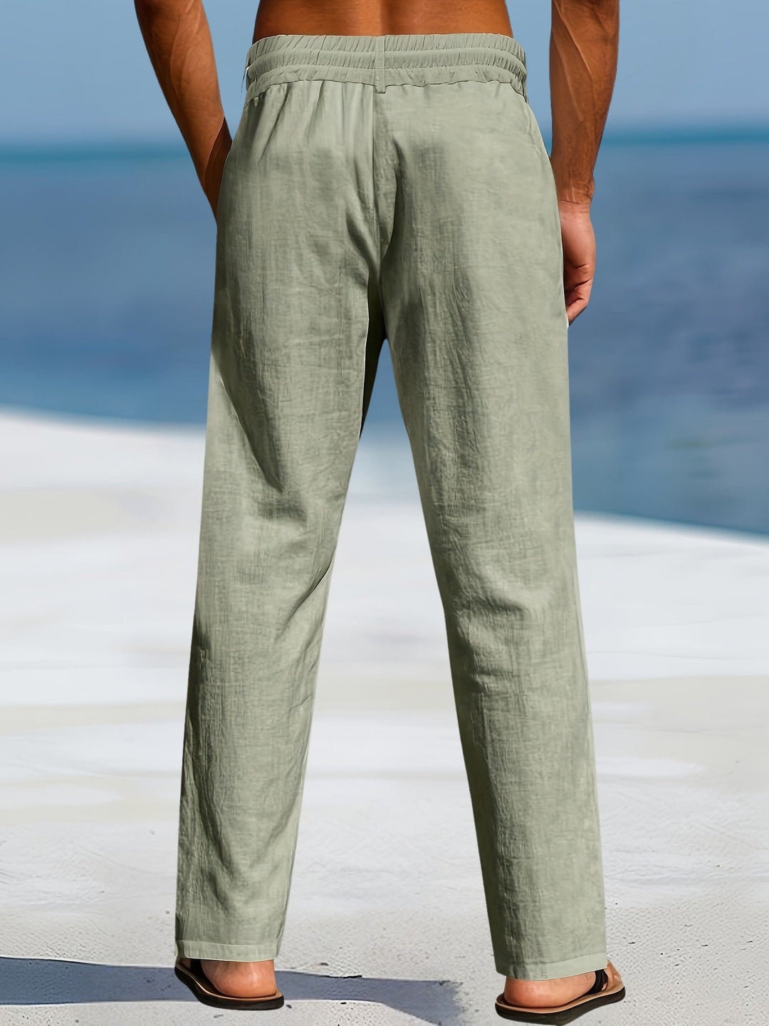 Aznar | Casual Linen Stretch Pants
