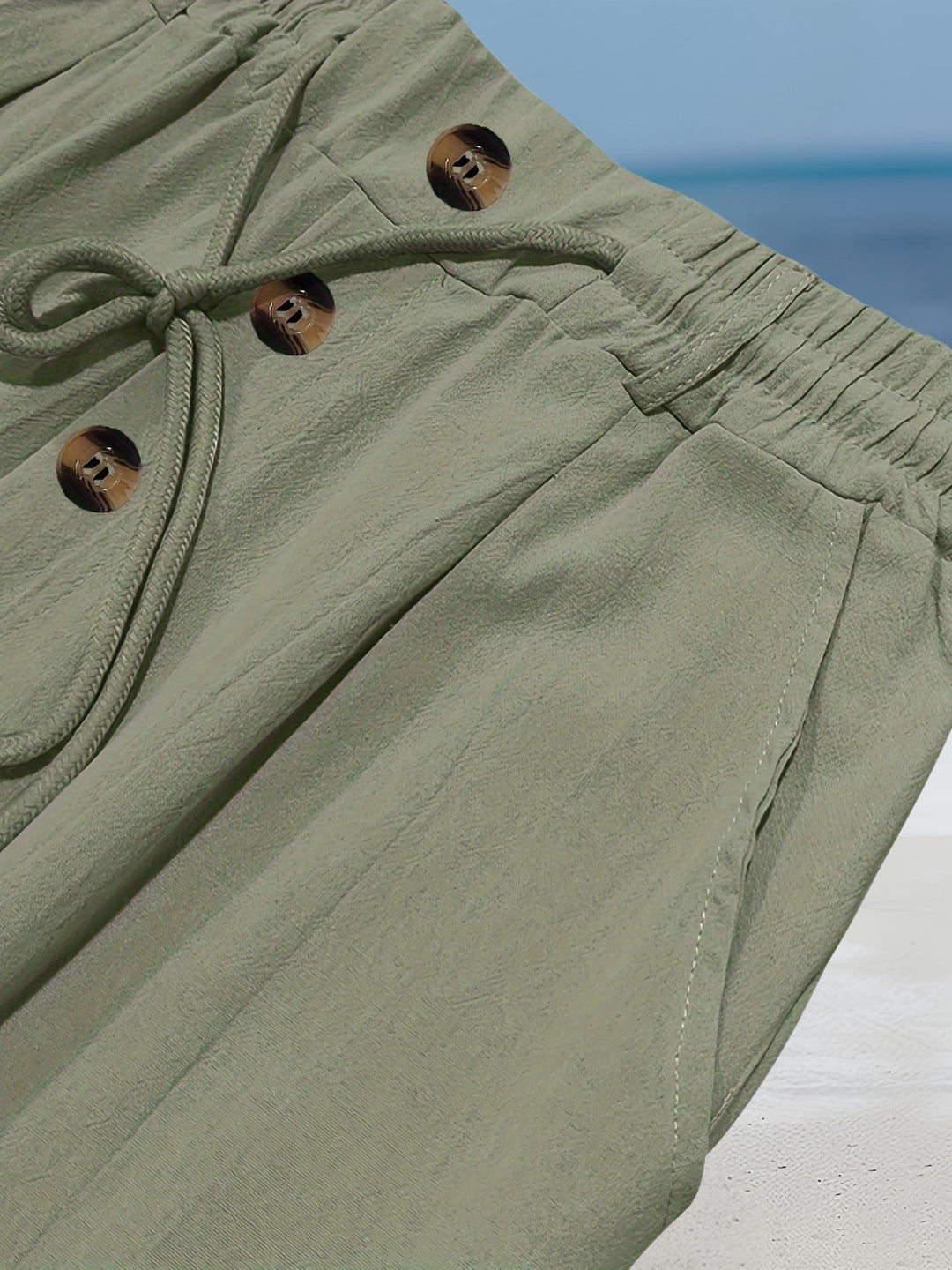 Aznar | Casual Linen Stretch Pants