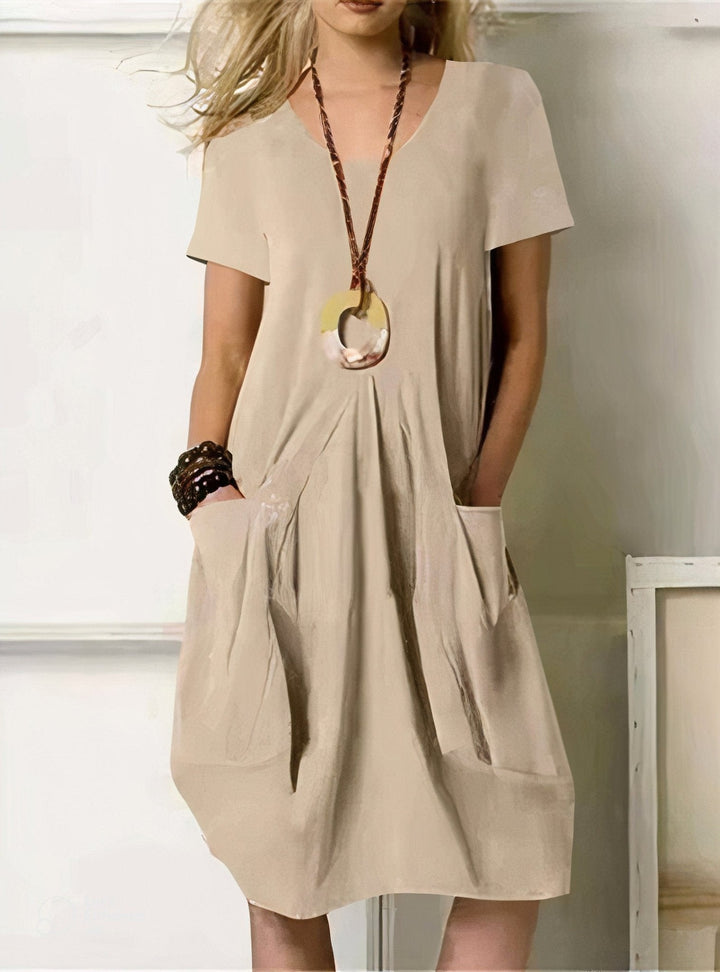 Isabelle | Casual Flow Cotton Dress with Pockets