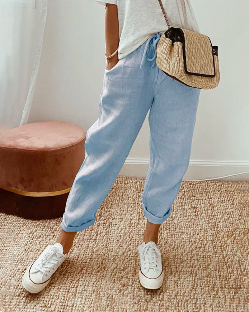 Leighton | Pantalon en Lin Respirant