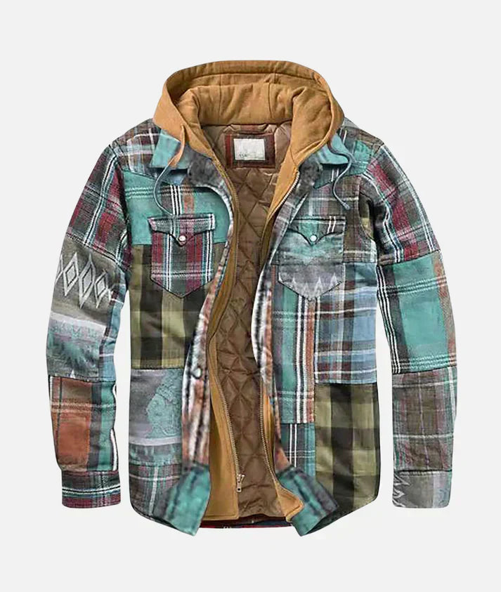 Savrani™ | Patchwork Check Jacket