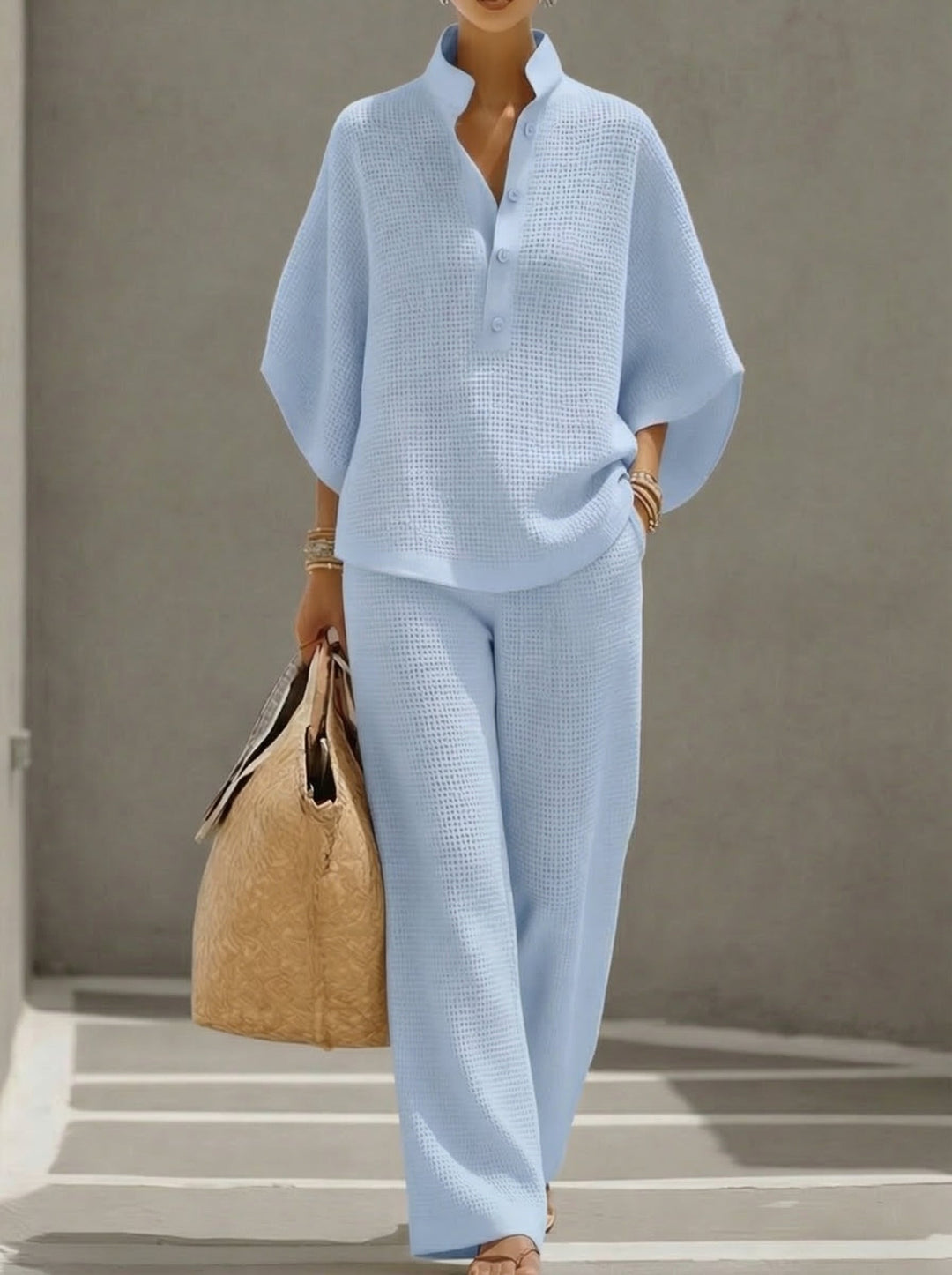 Jona | Waffle Two-Piece Set
