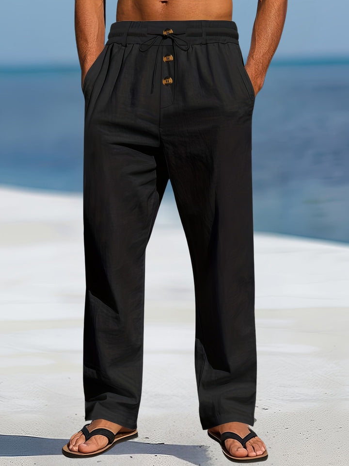 Aznar | Casual Linen Stretch Pants