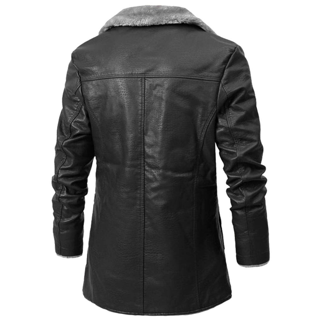 Reversible Faux Fur Coat with Button Closure