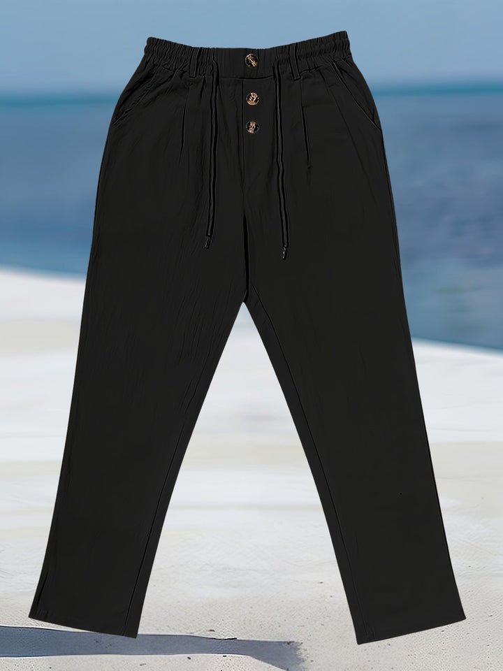 Aznar | Casual Linen Stretch Pants