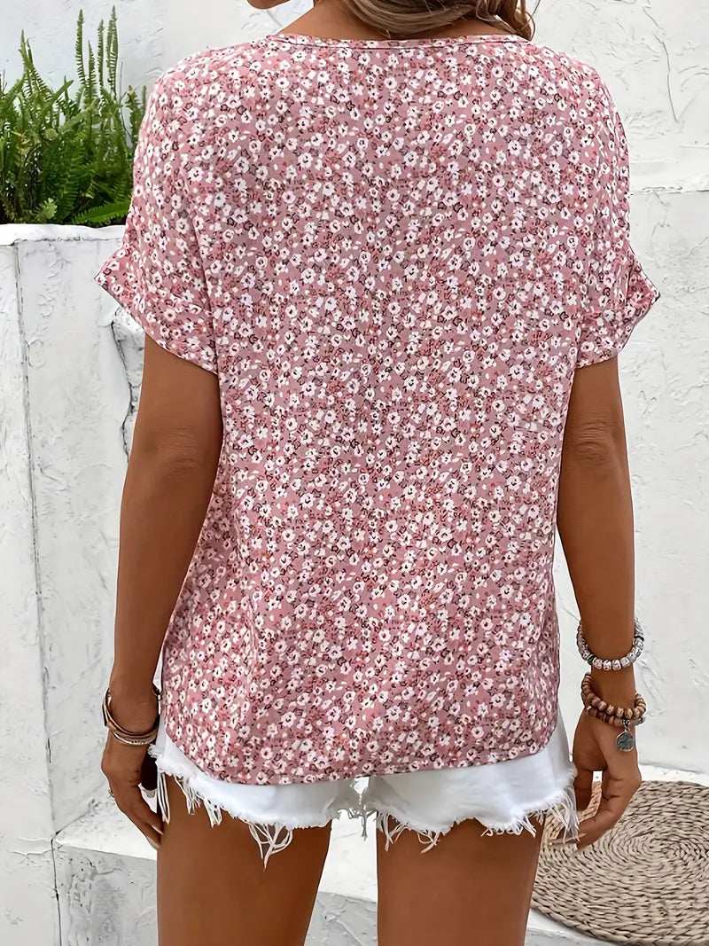 Verna | Floral Print Elegant Blouse