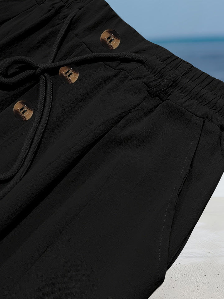 Aznar | Casual Linen Stretch Pants
