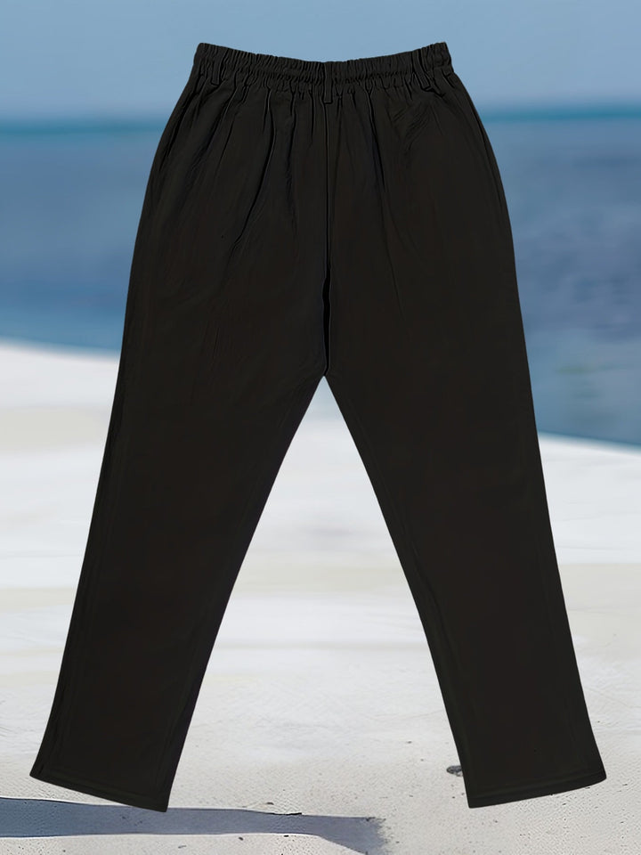 Aznar | Casual Linen Stretch Pants