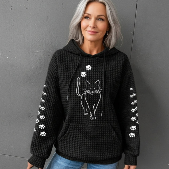 Helivra | Playful Graphic Fleece Hoodie