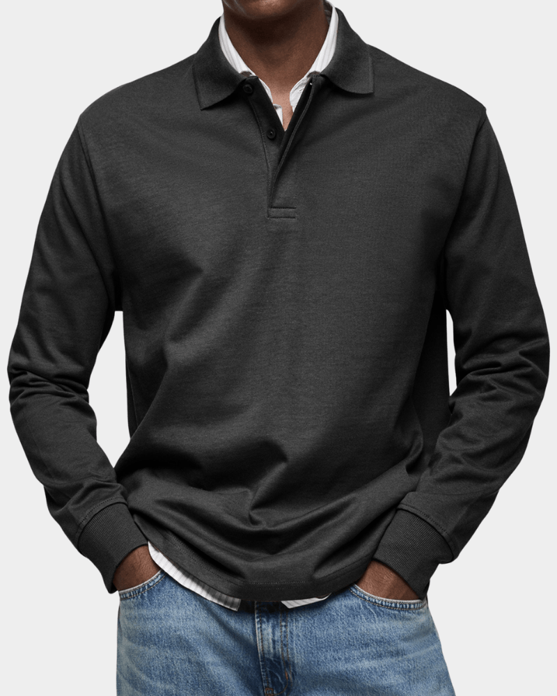 Ferran | Textured Knit Polo Shirt