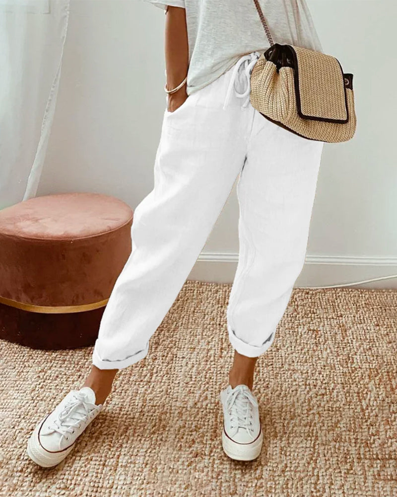 Leighton | Pantalon en Lin Respirant