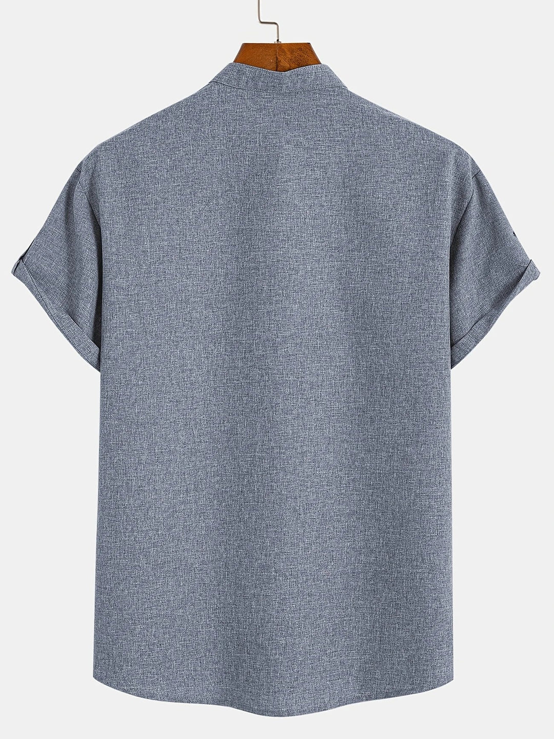 Caelum | Elegant Short-Sleeve Shirt with High Collar