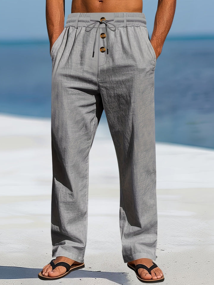 Aznar | Casual Linen Stretch Pants