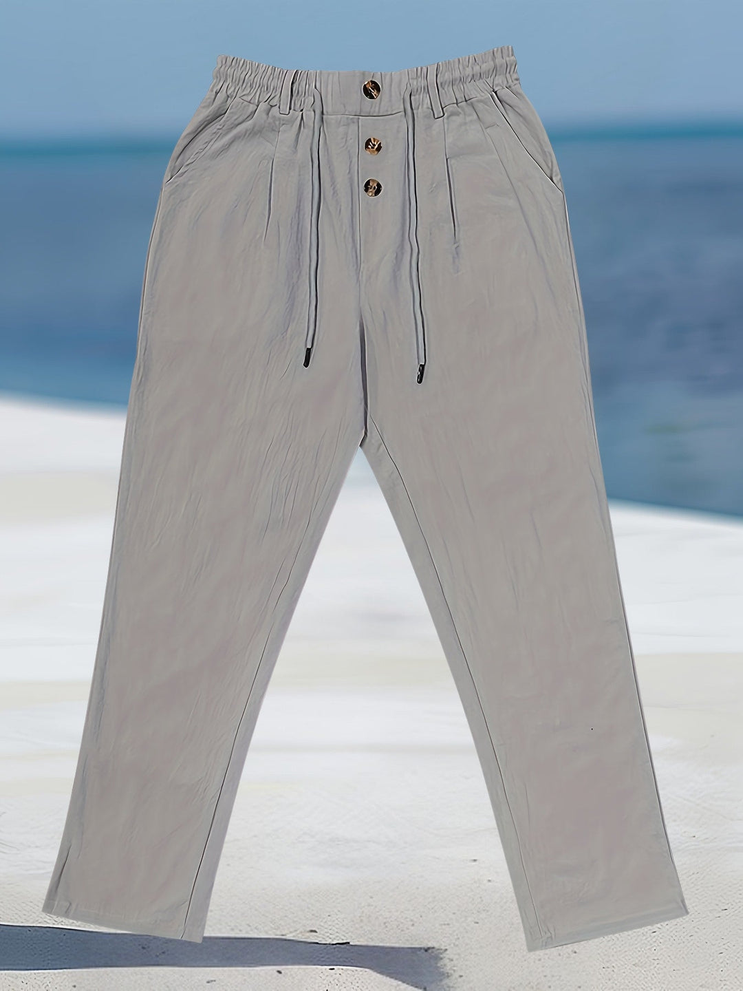 Aznar | Casual Linen Stretch Pants