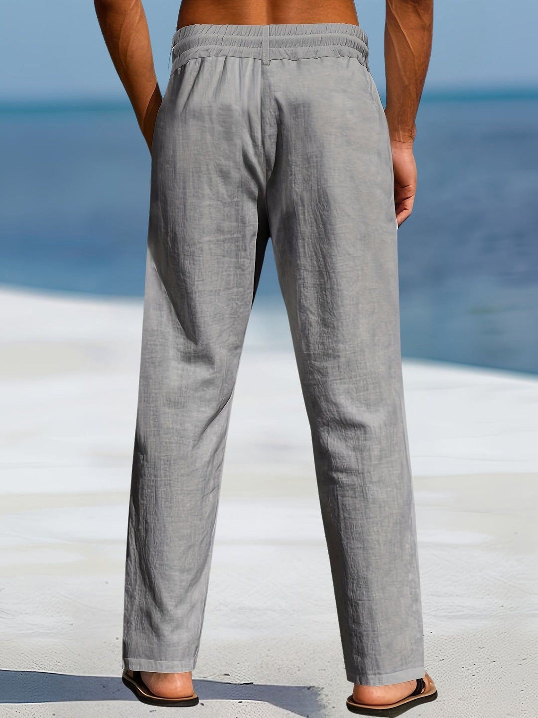 Aznar | Casual Linen Stretch Pants
