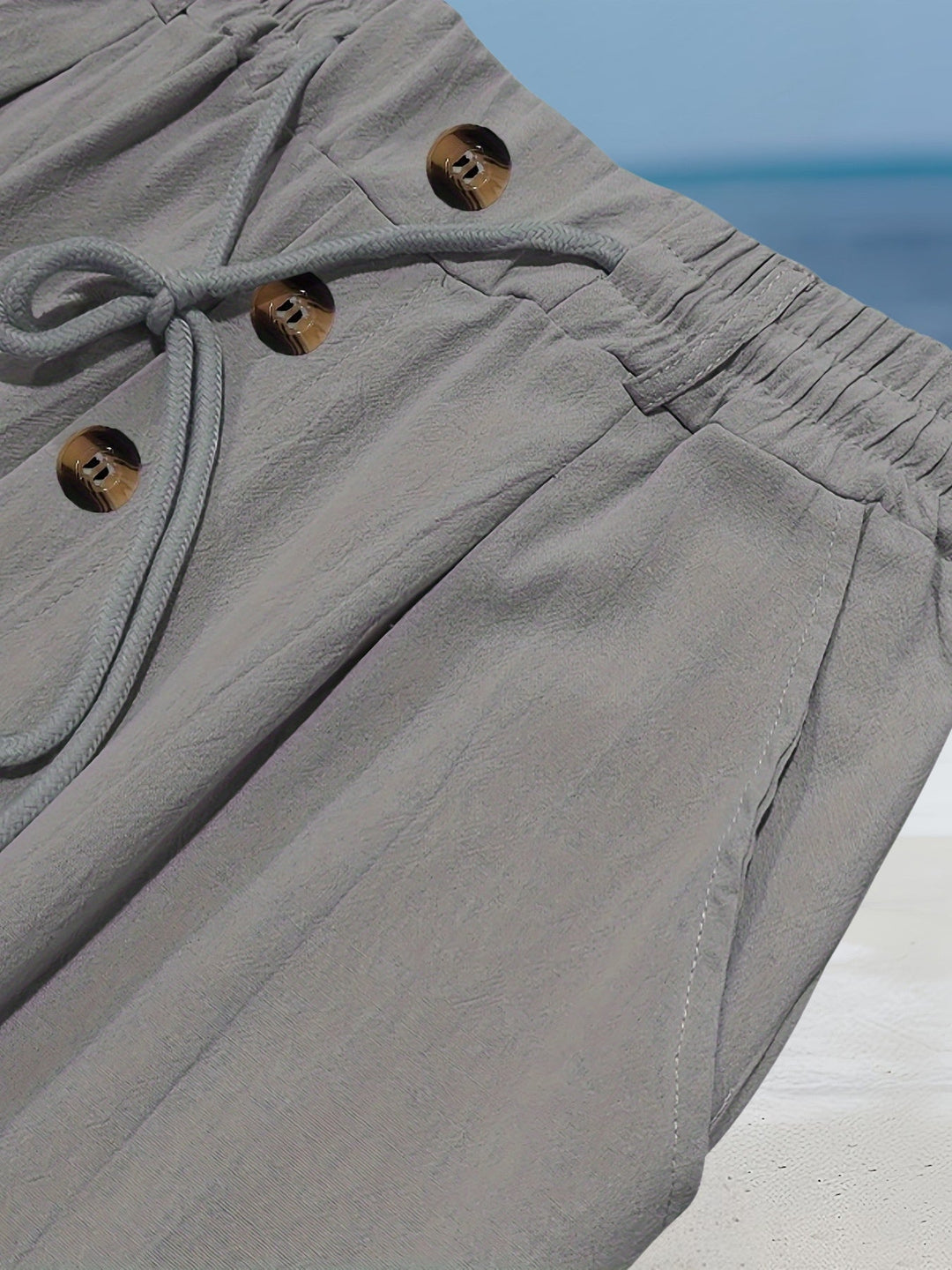 Aznar | Casual Linen Stretch Pants
