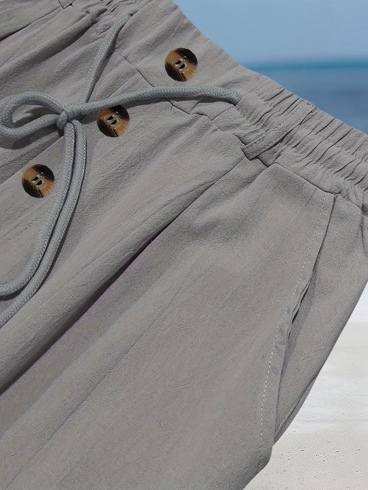 Aznar | Casual Linen Stretch Pants